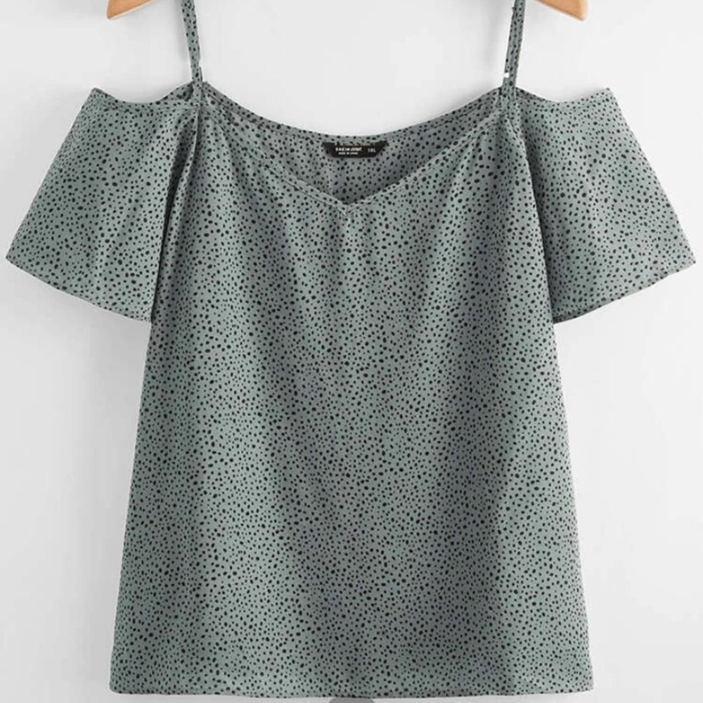 NWT Shein Cold Shoulder Blouse
